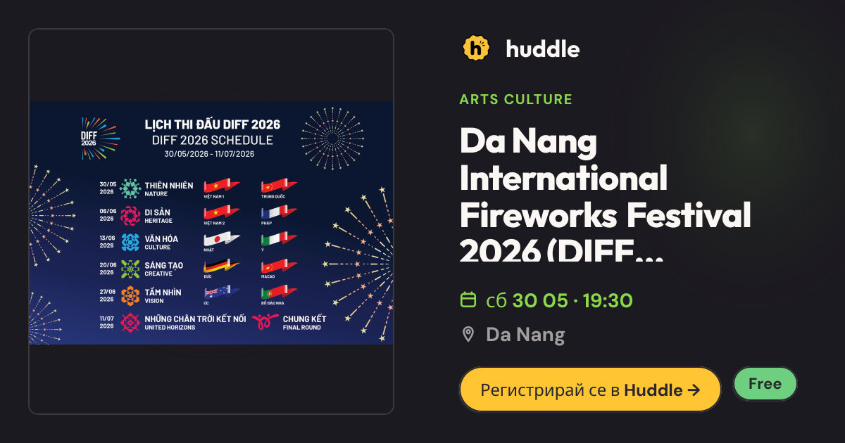Da Nang International Fireworks Festival 2026 (DIFF 2026): Schedule ...